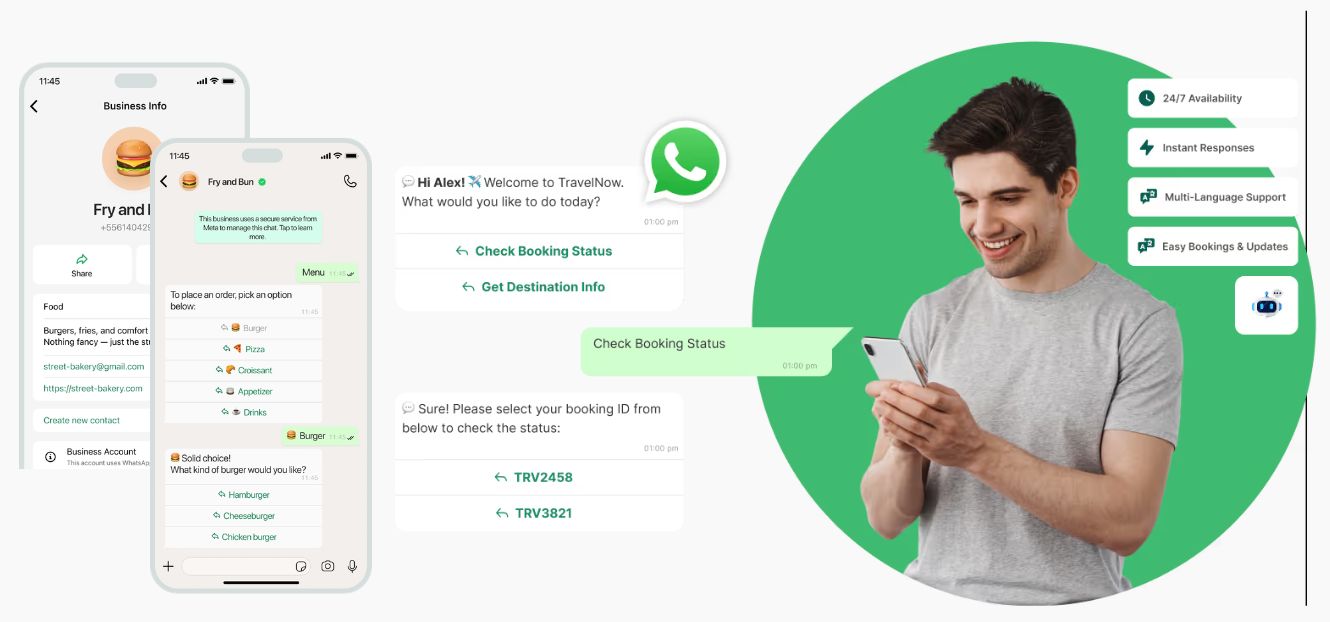 WhatsApp Business API automation chatbot services